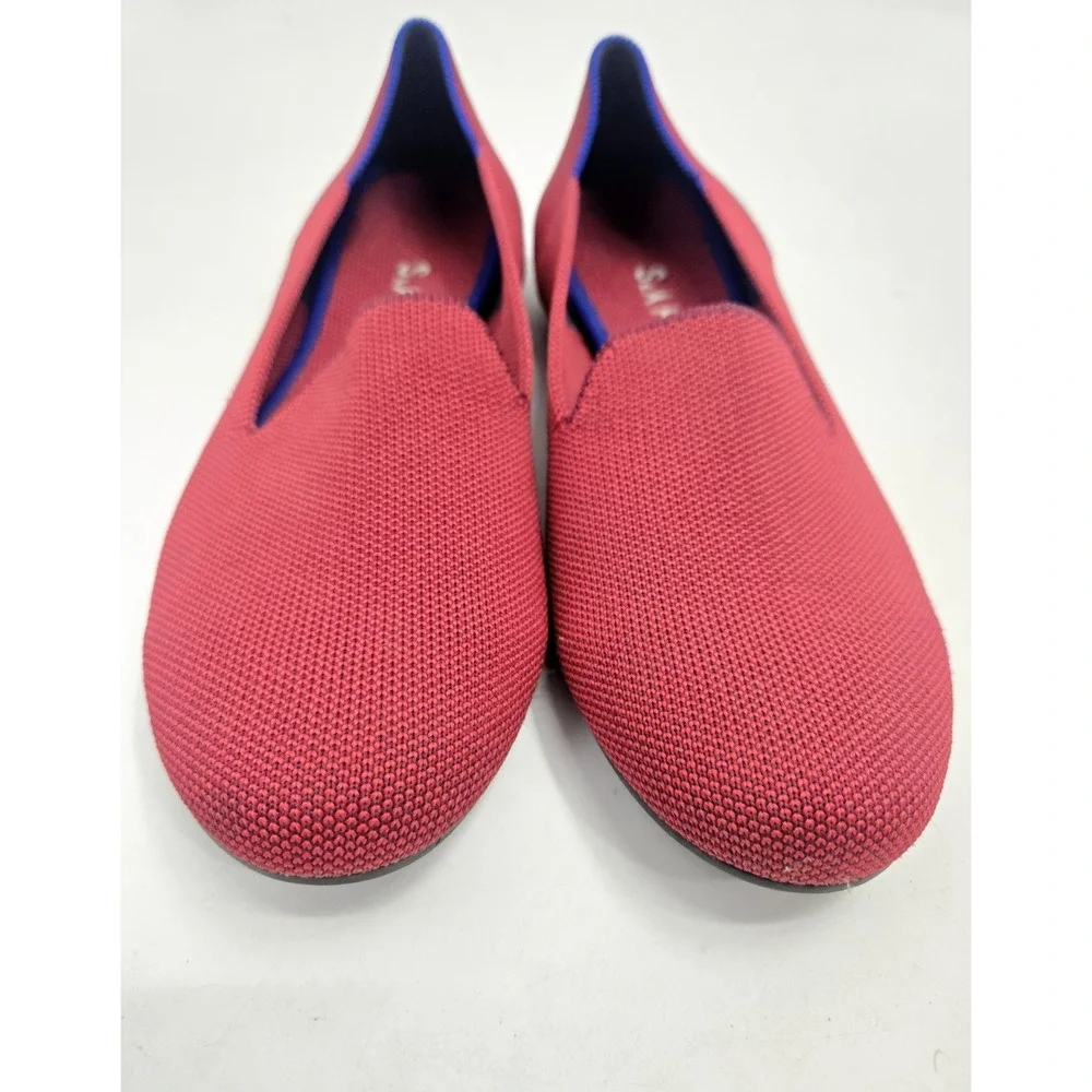 Rothys The Loafer Women's Size 8.5 US Dark Red Round Toe Slip on Flat Shoes - Picture 6 of 12